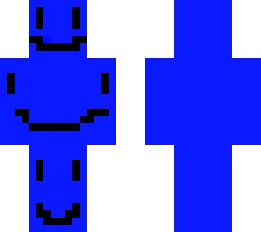 smiley blue face