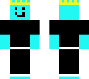 blue blob black clothes
