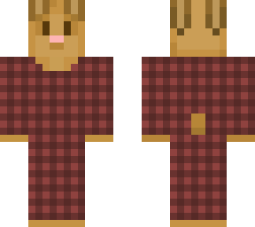 brown bunny plaid pajamas