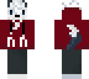 polarfuchs with red shirt