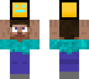 steve holding geometry dash