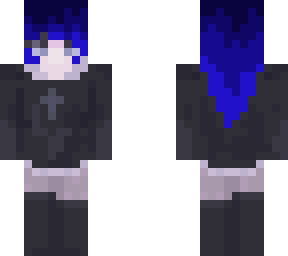 blue hair