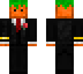 carrot in suit