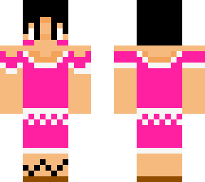 luffy in a pink maid dress