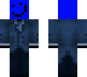 blue guy suit