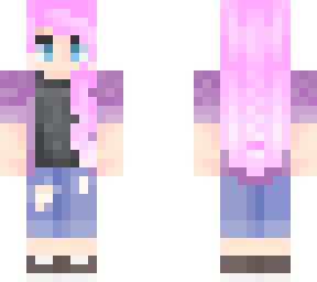 pink hair girl