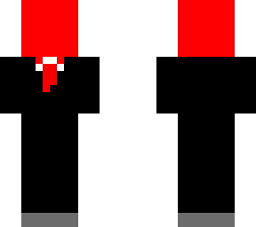 red guy in a suit