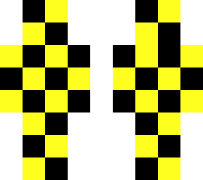 yellow glitch corrupted skin