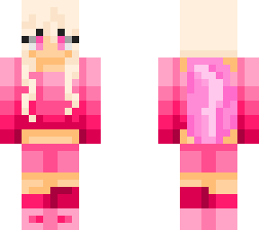 cute axolotl girl pink