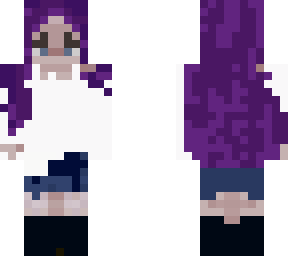 cute girl purple hair cozy gaming