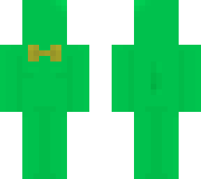 green with yellow bowtie