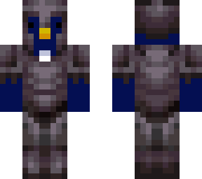 penguin in netherite armour