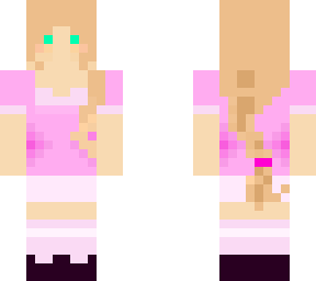 pink blonde girl
