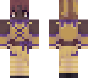 yellow & purple jester girl.