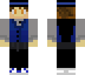 blue suit