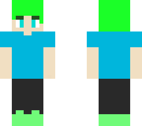 boy with green hair