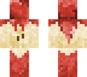 peeled apple (red)