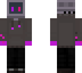 purple computer man