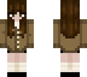 brown cardigan