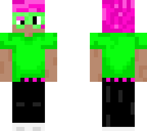 neon green and pink scene dude ##4