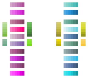 random spring palettes