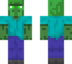 zombie villager with steve body