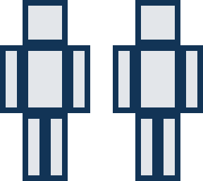 blue & white blob skin