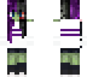 girl zombie glitch skin