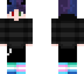 split color hair emo trans boy