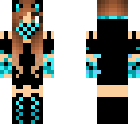 turquise gamer cat girl 2