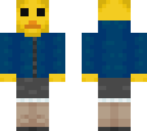 duck with winter stuff