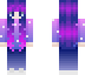 purple galaxy girl