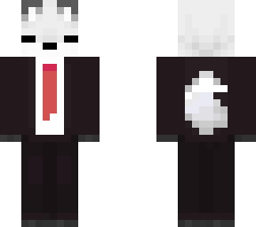 snowy fox in suit