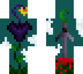 sword of bloom |nightshade, 4rckfl0w3r, & seasonalflower chat skin| pixel art