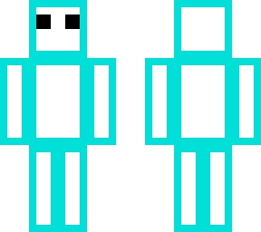 white and cyan