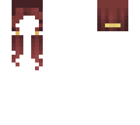 gold-guilded brown pigtails . shaded hb