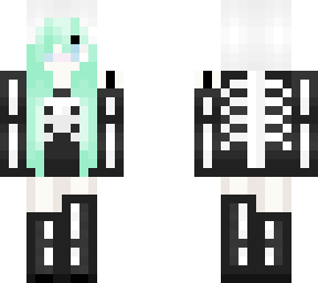 mint skeleton girl