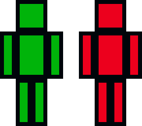 rainbow block man