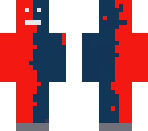 red and blue