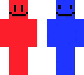 red and blue