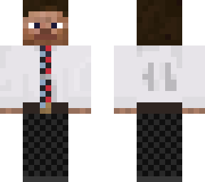 steve with a red and blue tie and tie clip