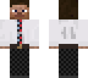 steve with a red and blue tie and tie clip