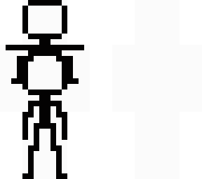 two little stickmen with white background *stickmen skin two background*