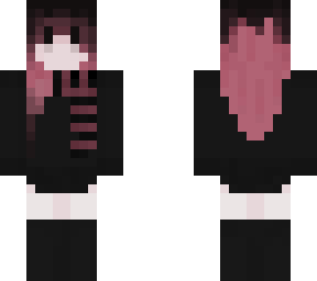 black pink hair ( girl)
