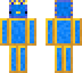 blue/ gold axolotl