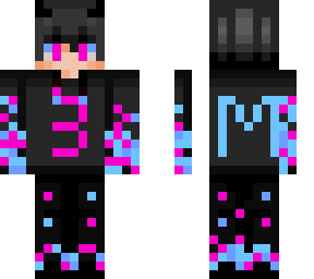 blue pink character