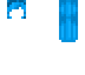 light blue anime girl hair base