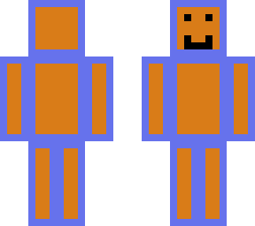 orange and blue