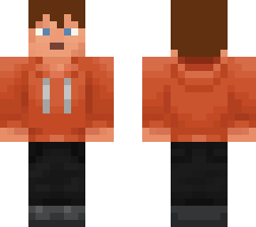orange hoodie