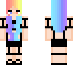 rainbow hair girl- rayne